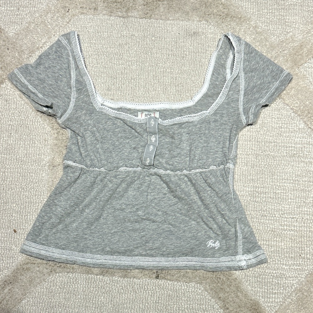 Urban Outfitters Gray Short Sleeve Top